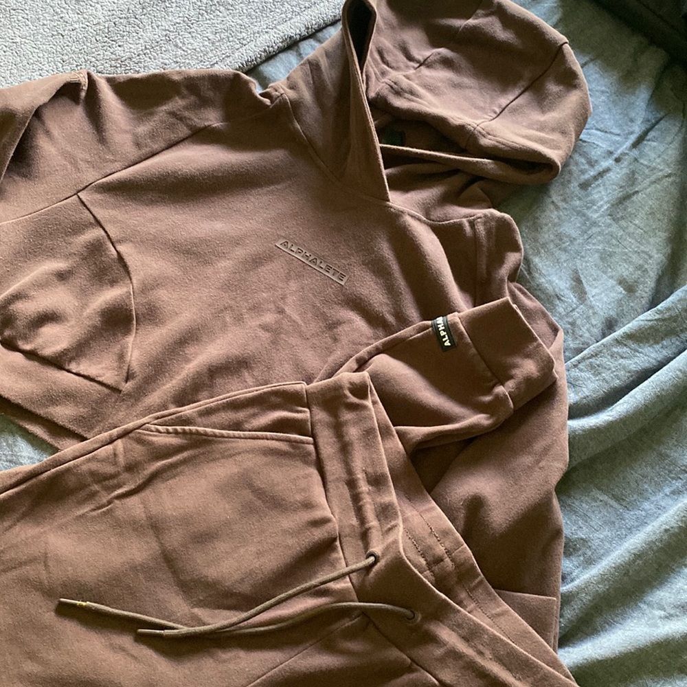 Alphalete Jogger And cropped hoodie set